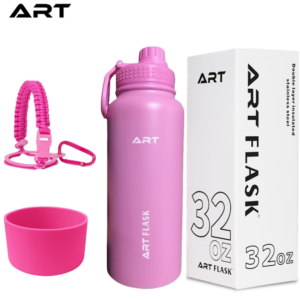 Art flask pink 22oz 32oz 40oz Thermoflask tumbler Insulated