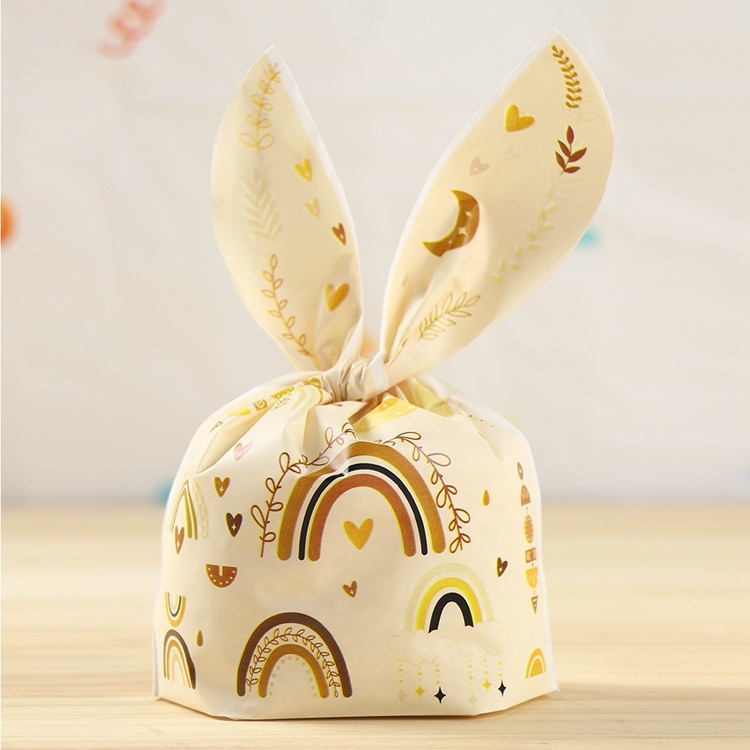 Bohemian Rainbow Rabbit Ear Candy Bag Light Yellow Boho Lootbags ...