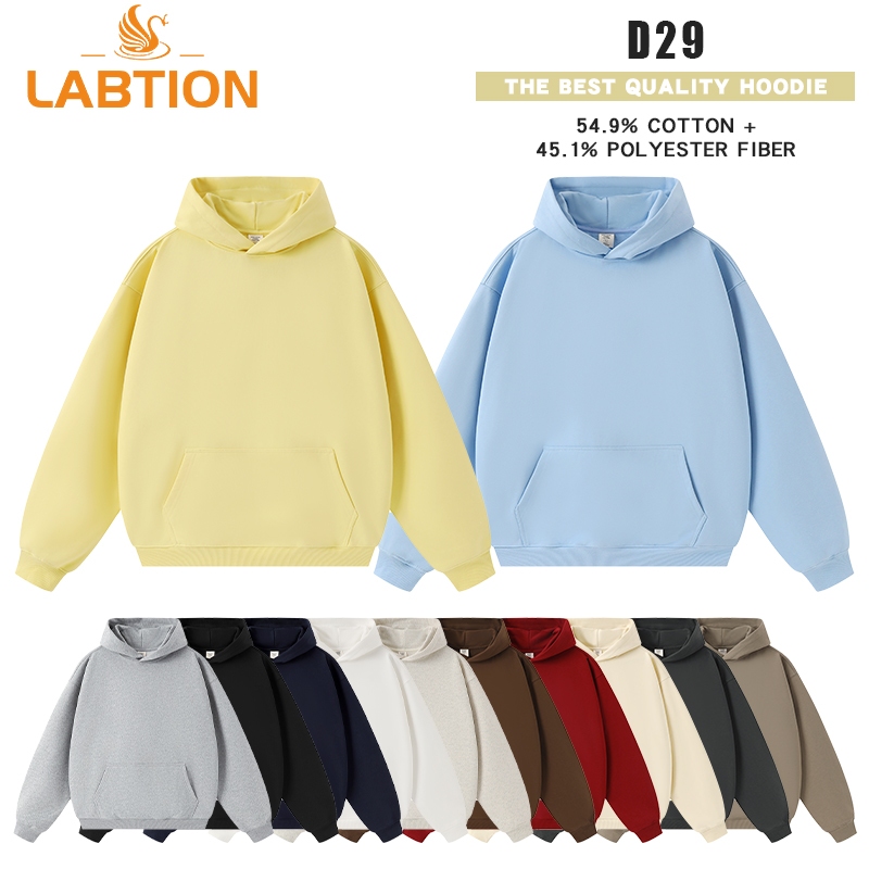 Labtion#D29#450克毛圈宽松落肩连帽卫衣 ((Couple Same Style) | Shopee Philippines
