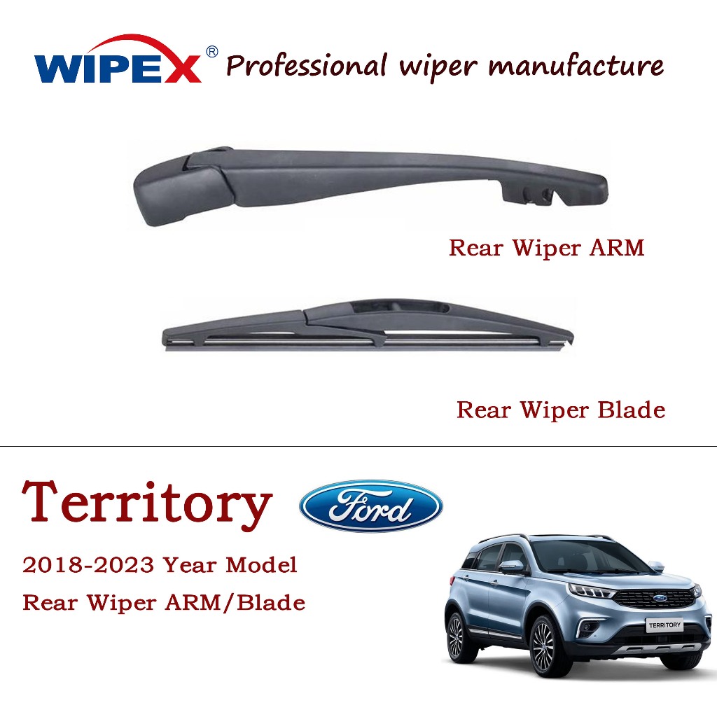 Ford Territory Rear Wiper Assembly (Set/Arm/Blade/Nut Cover Cap) for ...