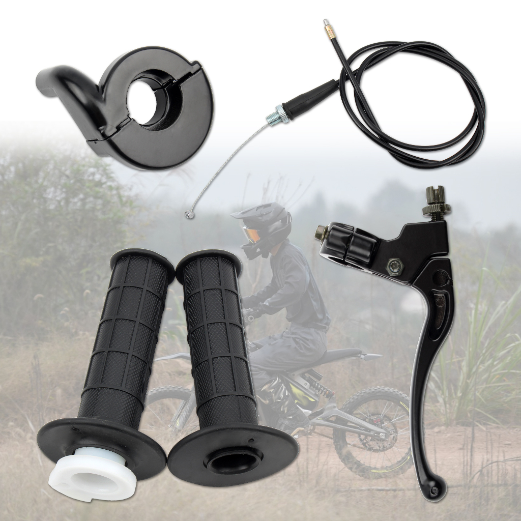 Universal 7/8" Twist Throttle Handle & Cable Set For 50cc-250cc ATV/Motorcycle