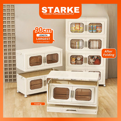 StarkePlus 90cm Wide 3/4/5 Layers Foldable Multipurpose Double Storage ...