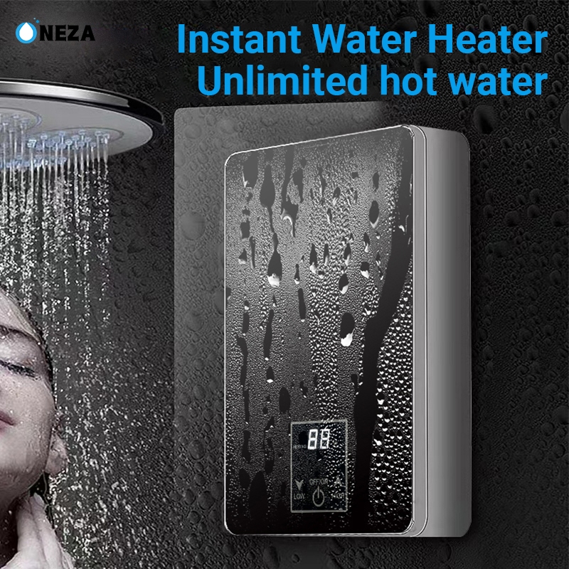 NEZA Water Heater 6500W Instant Shower Heater for Bathroom