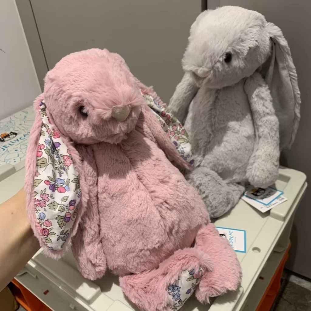 New Product Jelly @ cat Tulip Color Floral Rabbit Plush Toy Silver Gray ...