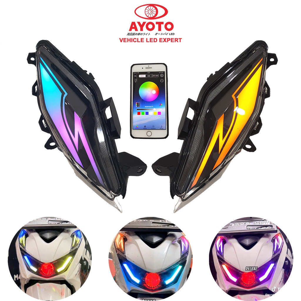 AYOTO BEAT V3 DELUXE led headlight assembly turn signal light RGB ...