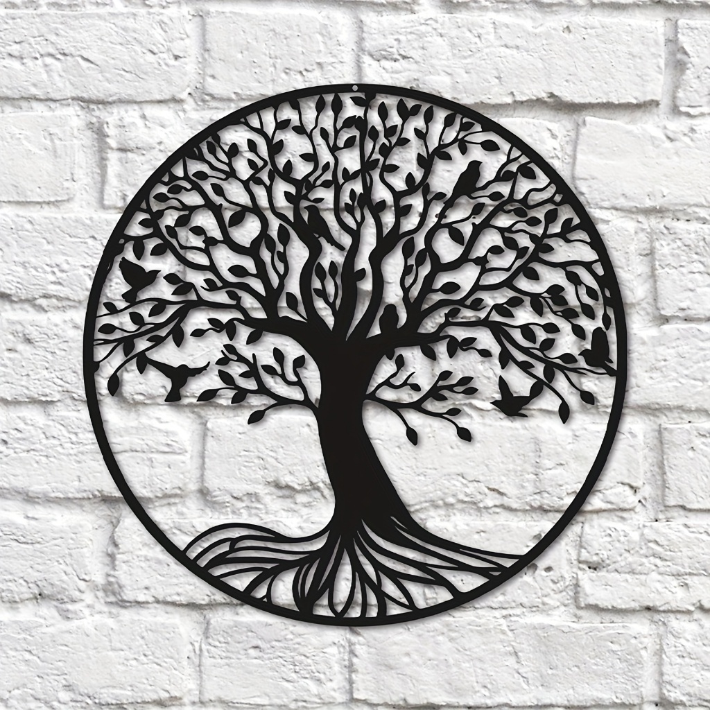 1pc Tree Of Life Metal Wall Art Tree Life Wall Decor, 12 Inch Tree Of ...