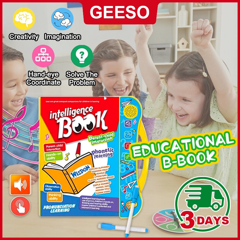 GEESO B-BOOK Pronunciation Speaking Learning Book Kid Voice Learning ...