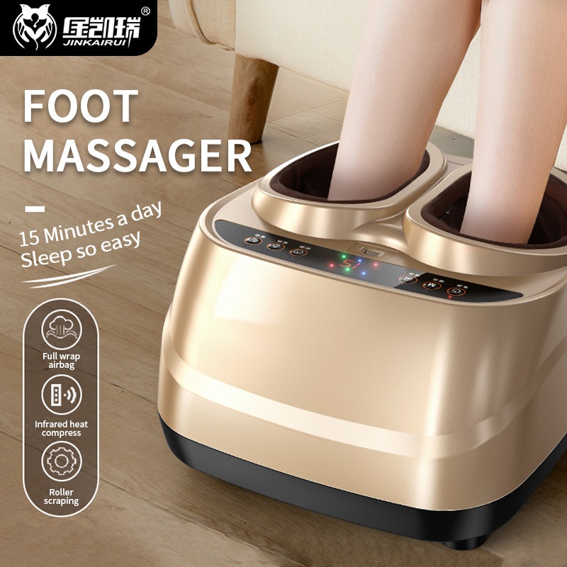 Electric Foot Massager Roller Kneading Airbag 4D Full Wrap Vibration ...