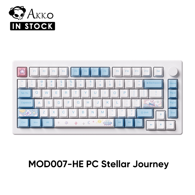 Akko MOD007-HE PC Stellar Journey Wired Mechanical Keyboard with Hot ...