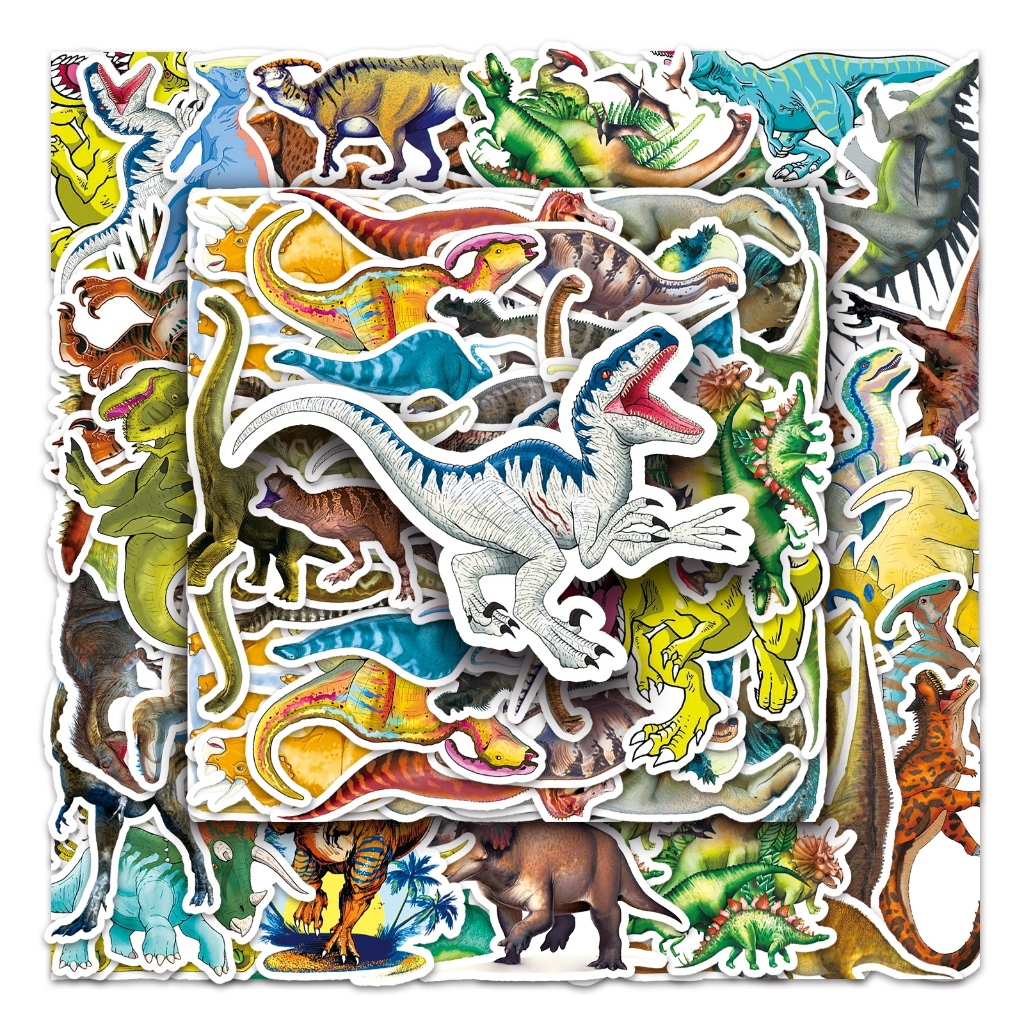 50Pcs Cool Dinosaur Tyrannosaurus Rex Sticker For DIY Phones laptop Car ...