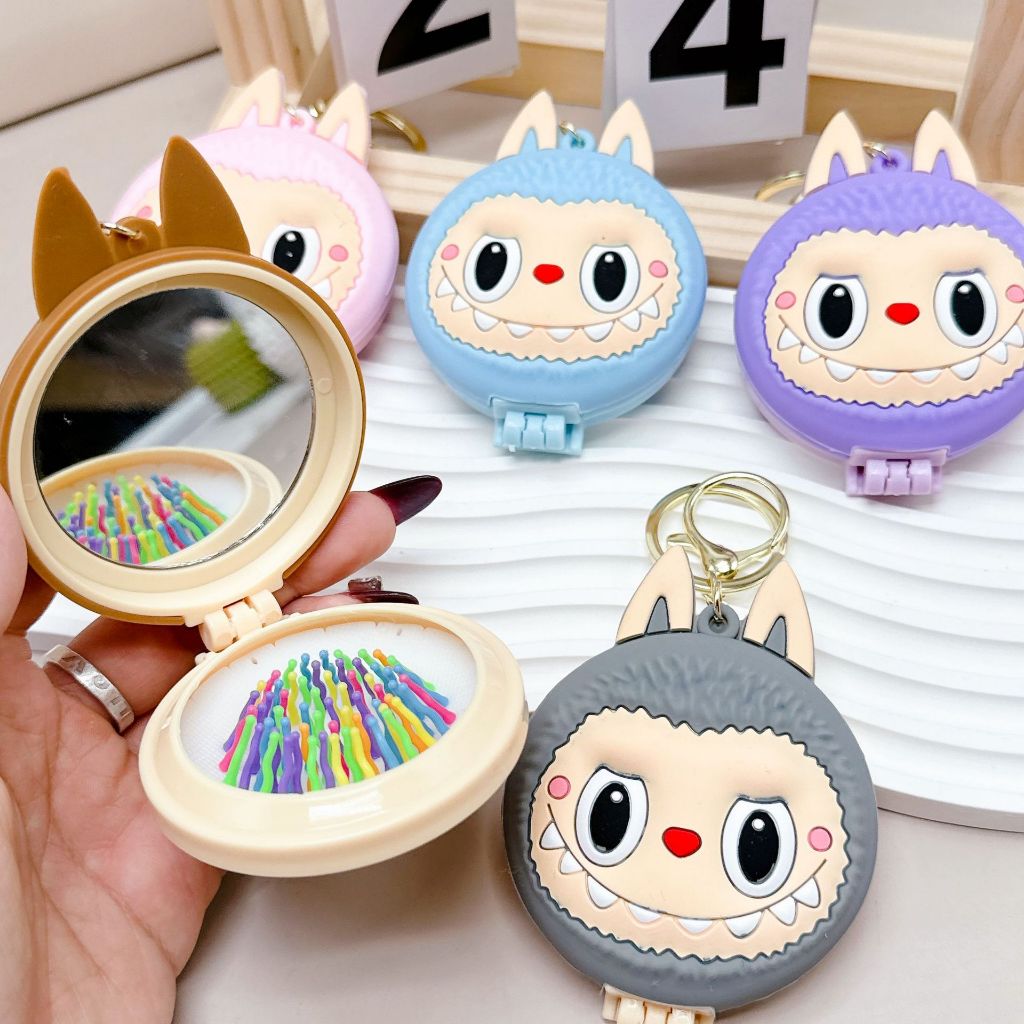 Portable Cute Labubu Multi-functional 3-in-1 Keychain Decorative ...