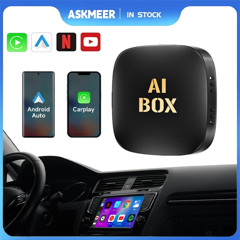 2G+16G/32G Wireless Apple CarPlay Android Auto Adapter with