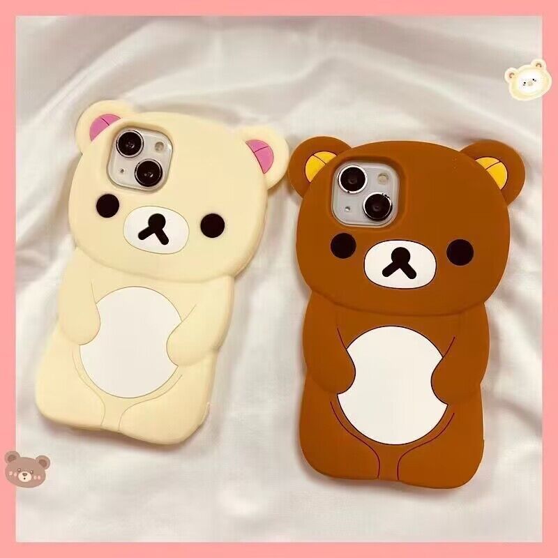 For iphone 16 15 14 13 12 11 pro x xr xs max mini 7 8 6 6s plus 3D Cute ...