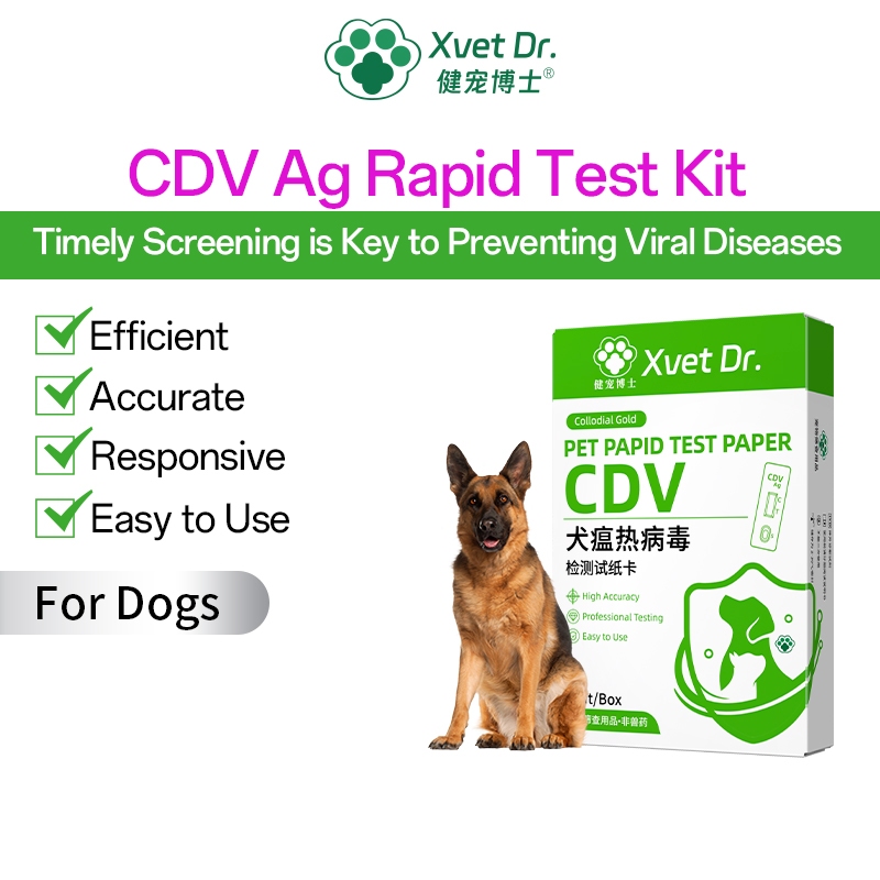 [Local Delivery]Xvet Dr Pet Test Kit CDV CPV CCV RBV Test Paper For Dog ...