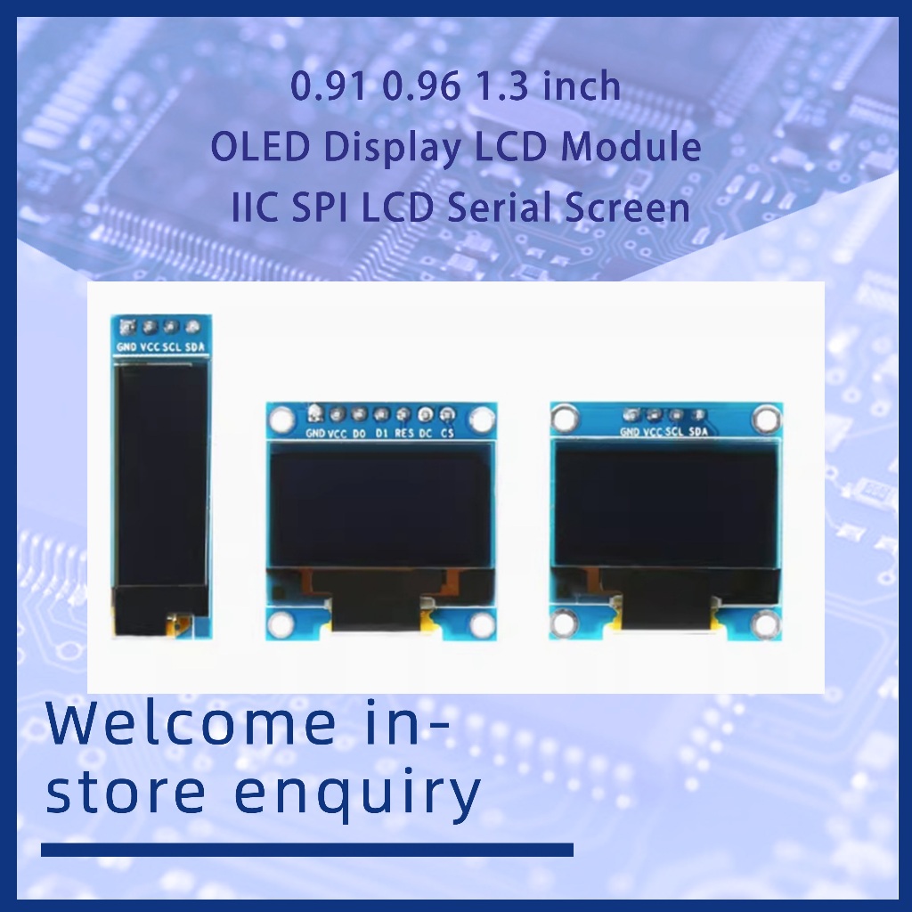 0.91 0.96 1.3 inch OLED Display LCD Module IIC SPI LCD Serial Screen ...
