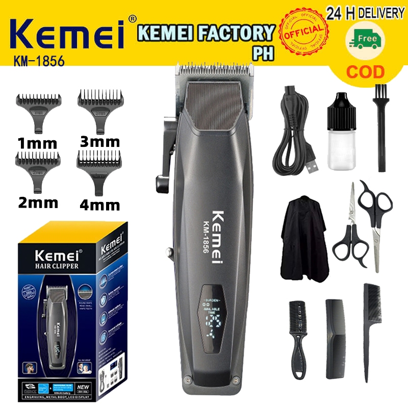 Kemei KM-1856 Rechargeable Hair Clipper Set Electric Clipper Men's ...