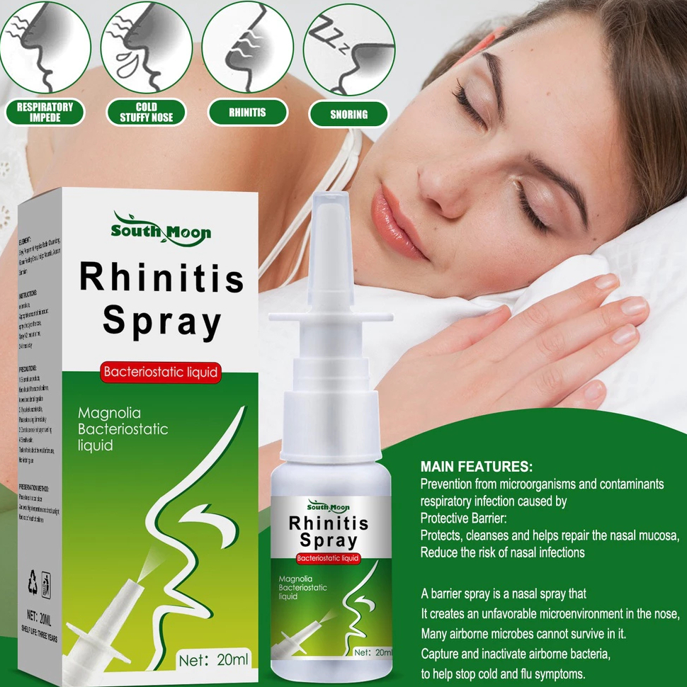 Nasal Spray For Allergic Rhinitis Anti Snoring Relieve Cold Runny Nose ...