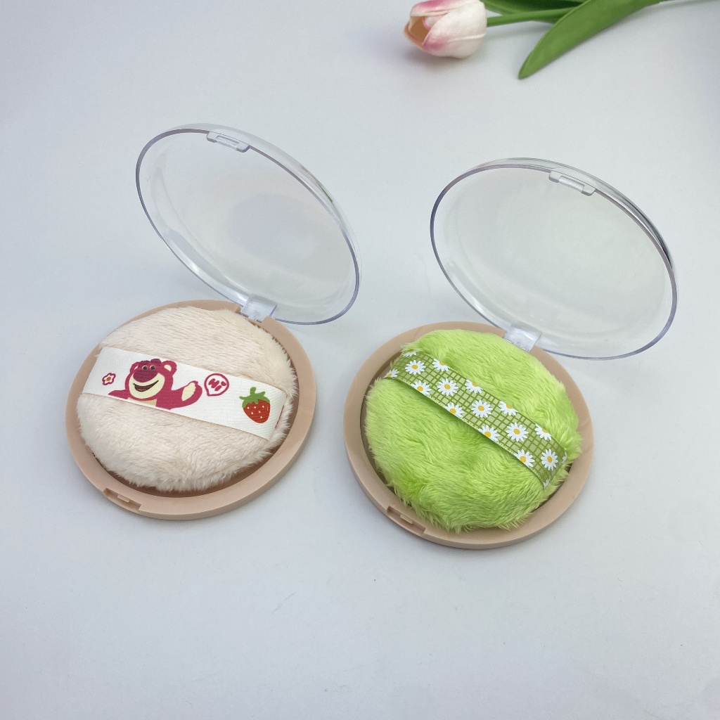 New Plush Large Loose Powder Puff Crystal Velvet Super Soft Powder Grab ...