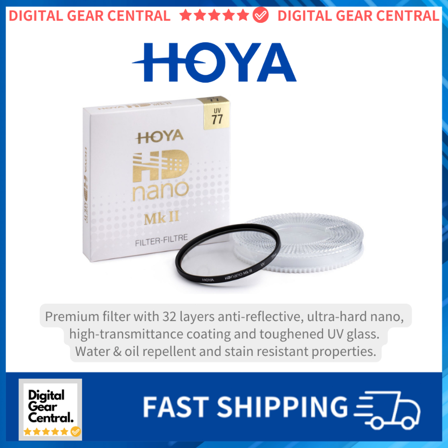 Filtro UV HOYA HD MkII Da 77 Mm – Protezione Antiurto E Anti-graffio Per Obiettivi Professionali
