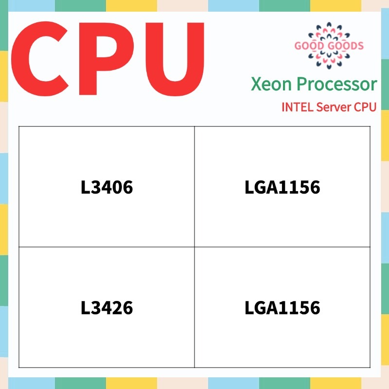 CPU Intel Xeon L3426 1.86GHz | Quad-core 8MB Cache LGA1156 SLBN3, Usato Testato