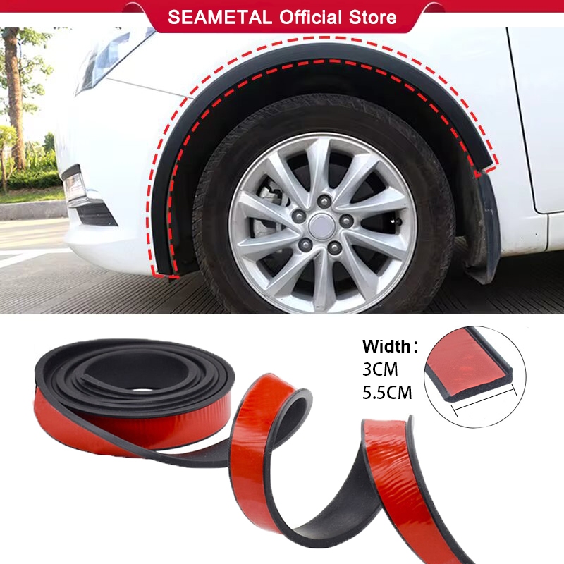 SEAMETAL Car Wheel Eyebrow Sticker Fender Bumper Protection Anti ...
