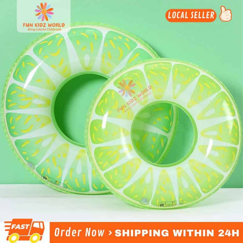 Kids Lemon Swimming Floater Ring Inflatable Salbabida Floats Swimming ...