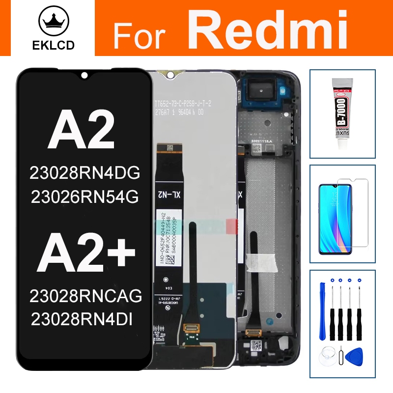 Schermo LCD + Touch Per Redmi A2/A2 Plus - Kit Completo Con Strumenti Di Riparazione