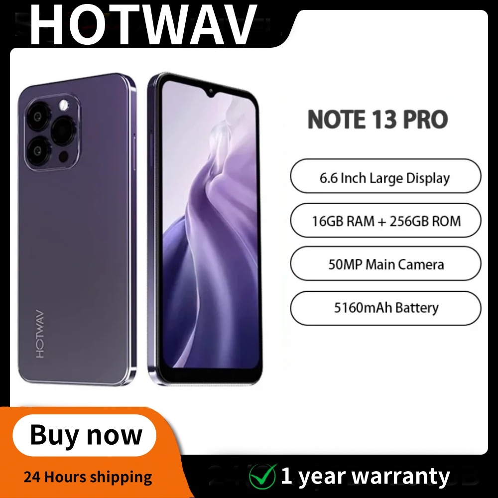 HOTWAV Note 13 Pro 4G Smartphone 6.6Inch HD Octa Core 16GB+256GB Mobile ...