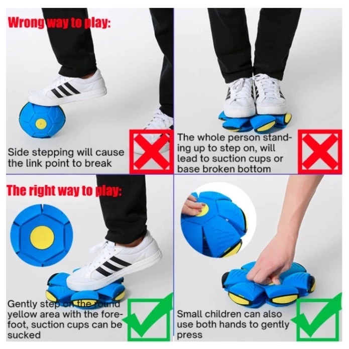 bouncing ball with lights UFO Flying Ball Kids Throw Disc Magic Balls ...