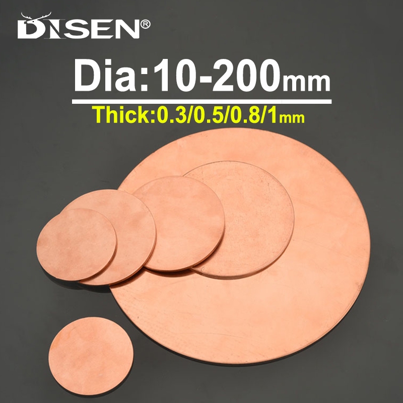 T2 Copper Disc Pure Copper Round Plate Circular Sheet Thickness 0.3mm ...