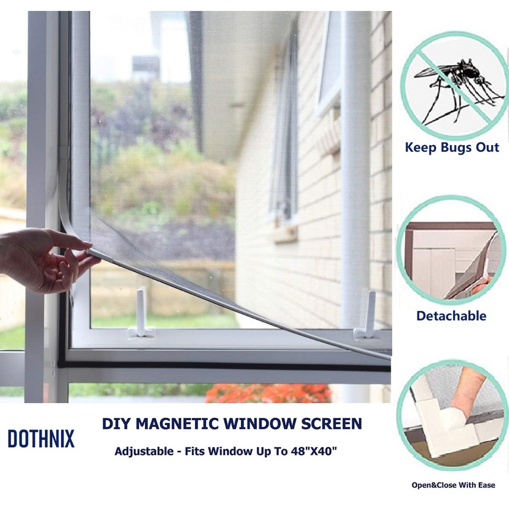 Dothnix Magnetic Mosquito Window Screen, Mosquito Net Prevent Dengue ...