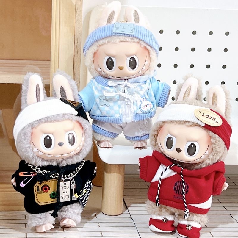 (Only Clothes) Labubu Clothes V1V2 Labubu Doll Accessories Happy Party ...
