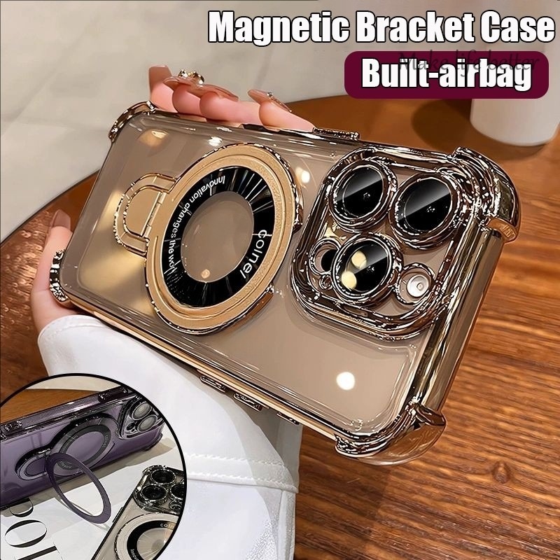 Magnetic Rotating Stand Case for IPhone 16 15 Pro Max 14 13 12 11 Pro ...
