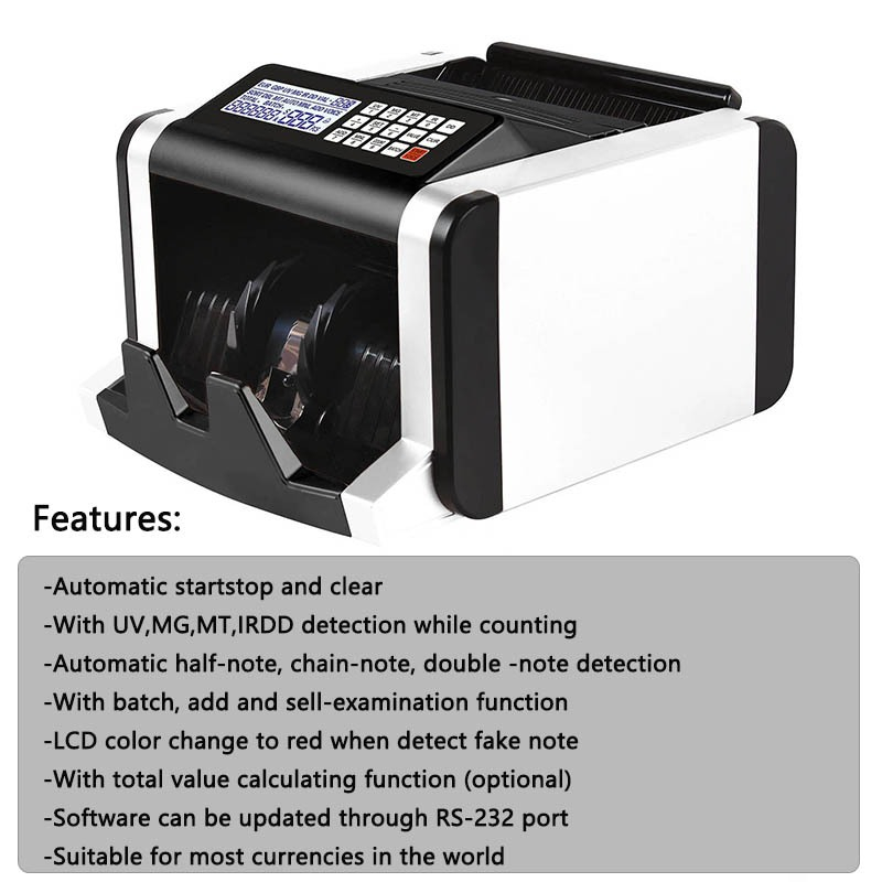 Automatic money detector with UV Upgrade with LCD Display Money ...