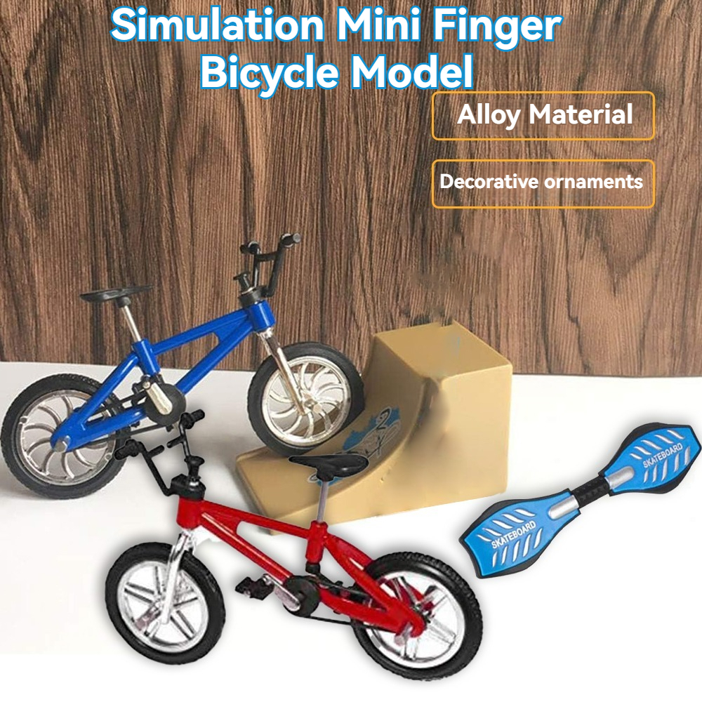 Vélo BMX Miniatures Pour Fingerboard - Kit Alliage Et Plastique, 11x7.5 Cm, Jouet Créatif Pour Enfants