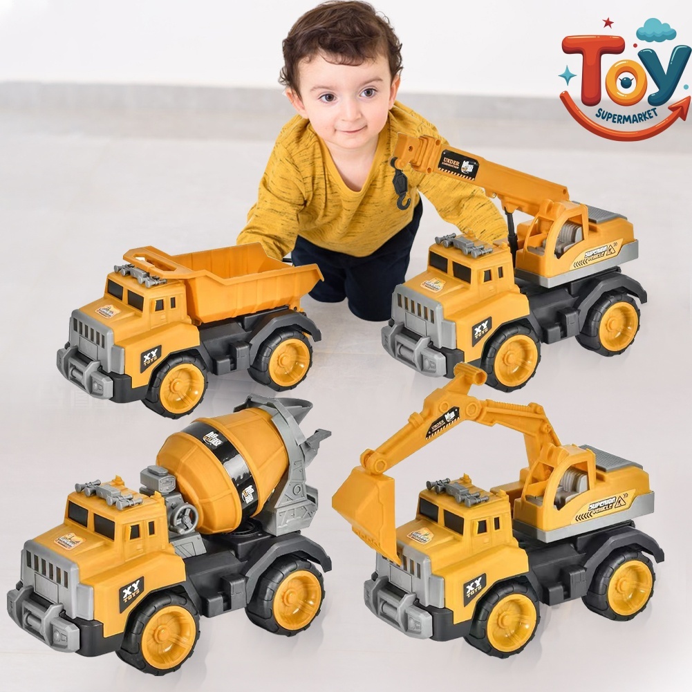 Oversized Children's Engineering Vehicle Toy Car Toy Dump Truck Crane ...