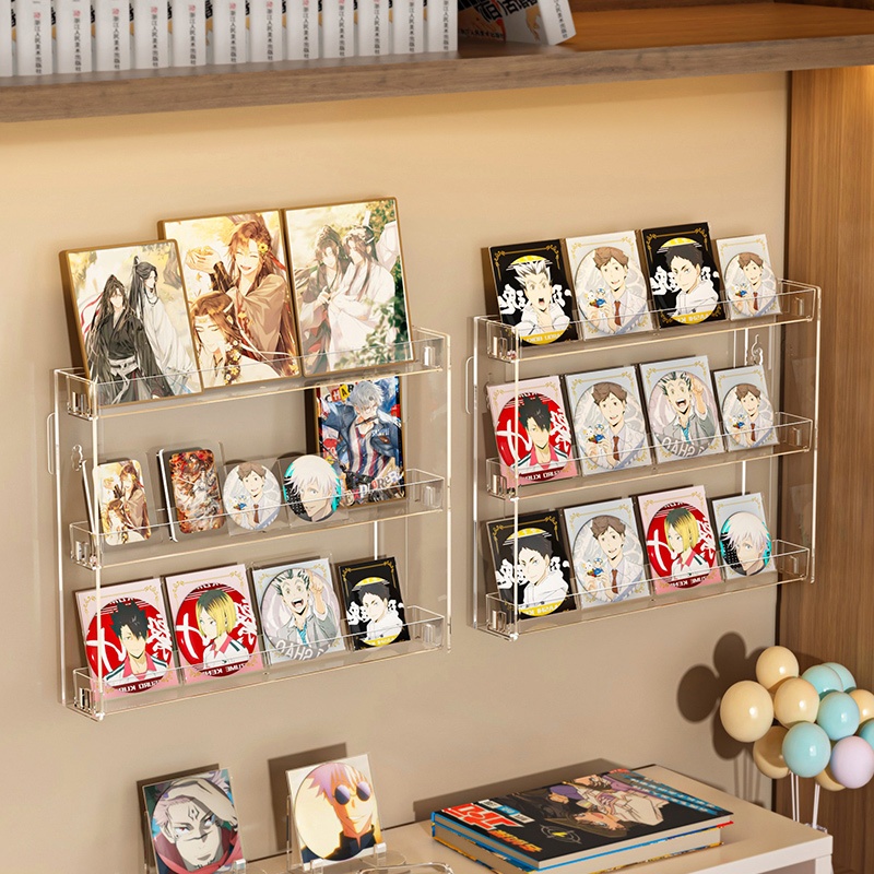 3-layer Wall acrylic brick badge millet storage rack | Shopee Philippines