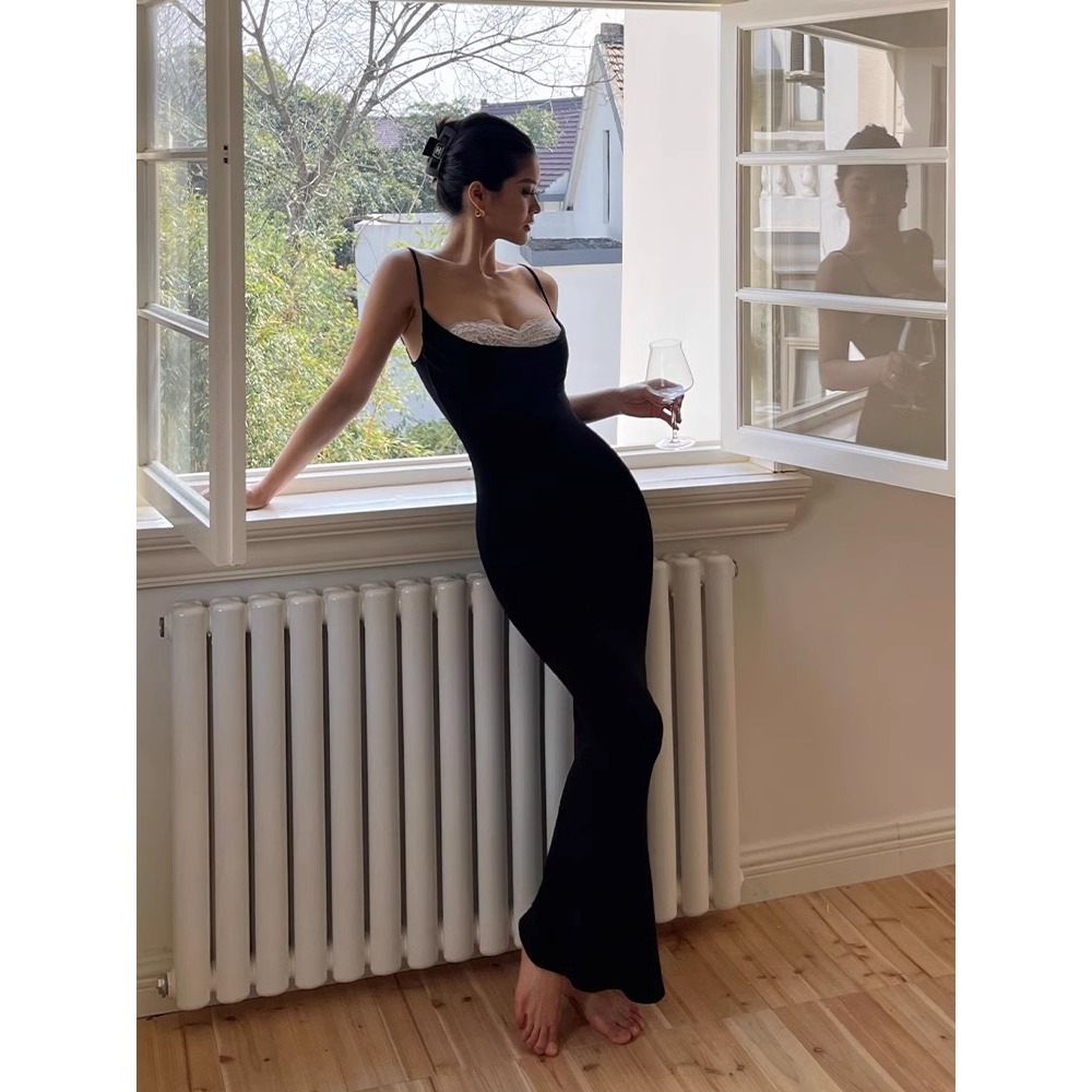 korean sexy black midi halter bodycon dress plus size cocktail dress formal summer  beach dress for women backless fitted dress for woman graduation dress  trendy dress with slit | Shopee Philippines