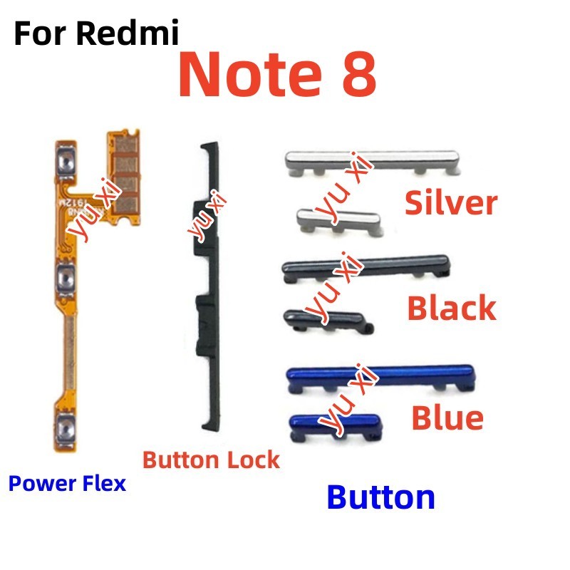 Power On off ribbon Volume button Flex For Redmi Note 8 | Shopee ...