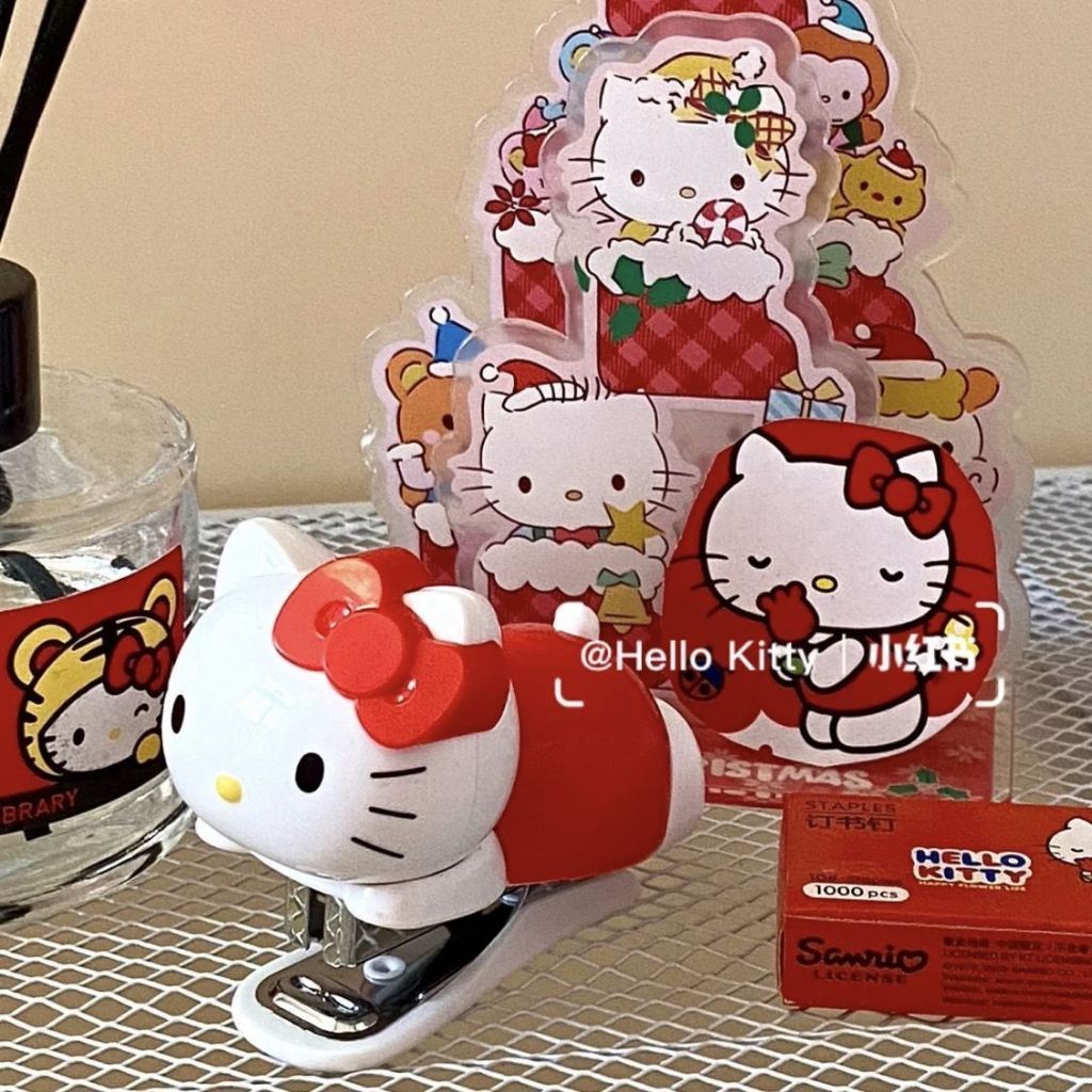Ohaya | Hello kitty Stapler mini Portable Stapler Set with 1,000 ...