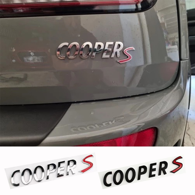 3D Metal Sports S Logo Car body Emblem S Badge Rear Tail Trunk Sticker ...