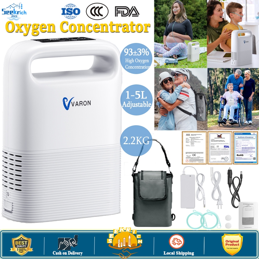 ⭐Local Delivery⭐ VARON 0.8L Pulse Flow Portable Oxygen Concentrator 93 ...