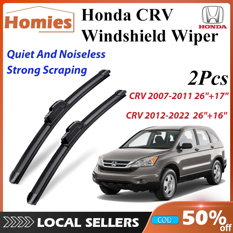 Front Wiper Blades For Honda CR-V 2017-2022 – 26" & 17" Pair | All-Season | Easy Install | Direct OEM Replacement