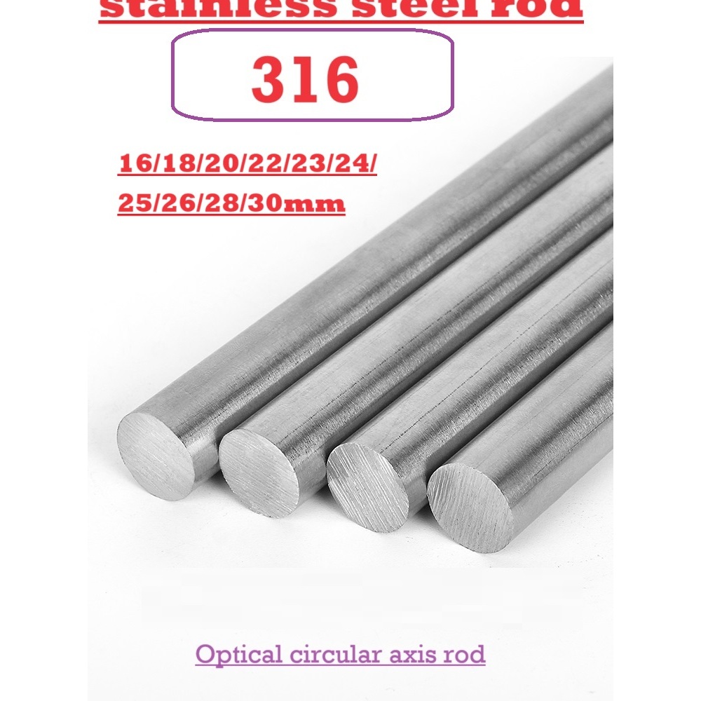 8 PCS 316L Stainless Steel Rods 6mm Diameter x 250mm for DIY Projects