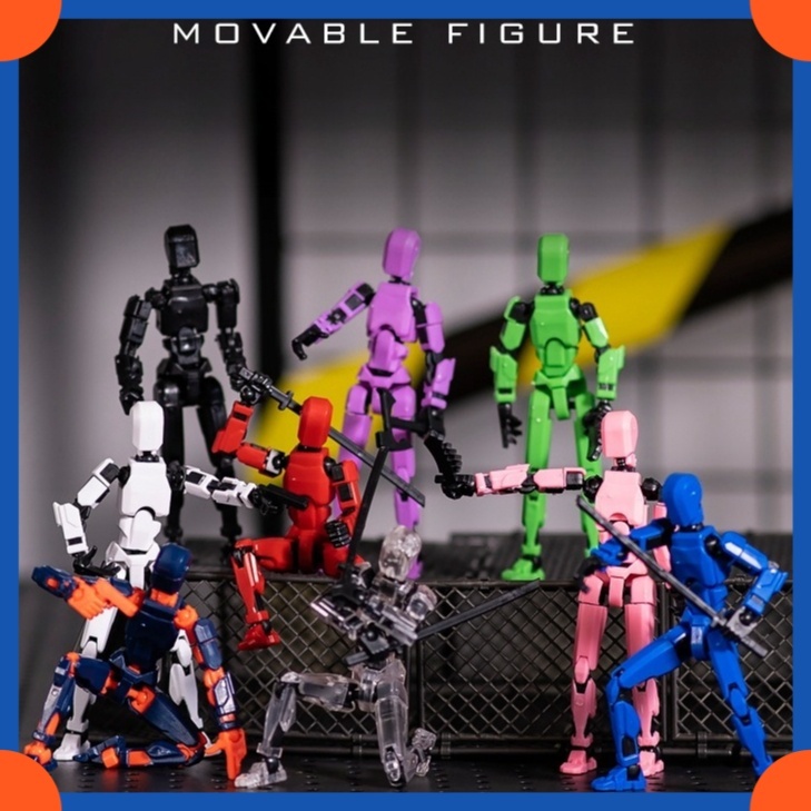 Multi joint movable puppet assembly hand-held robot model ornament ...
