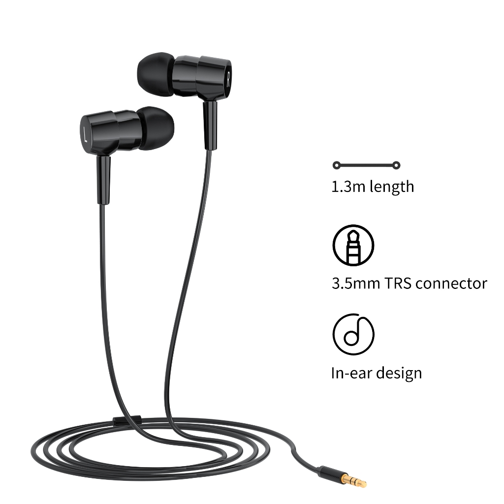 COMICA TRS Earphone for Monitoring, In-Ear Wired Headphones for  Microphone Monitoring