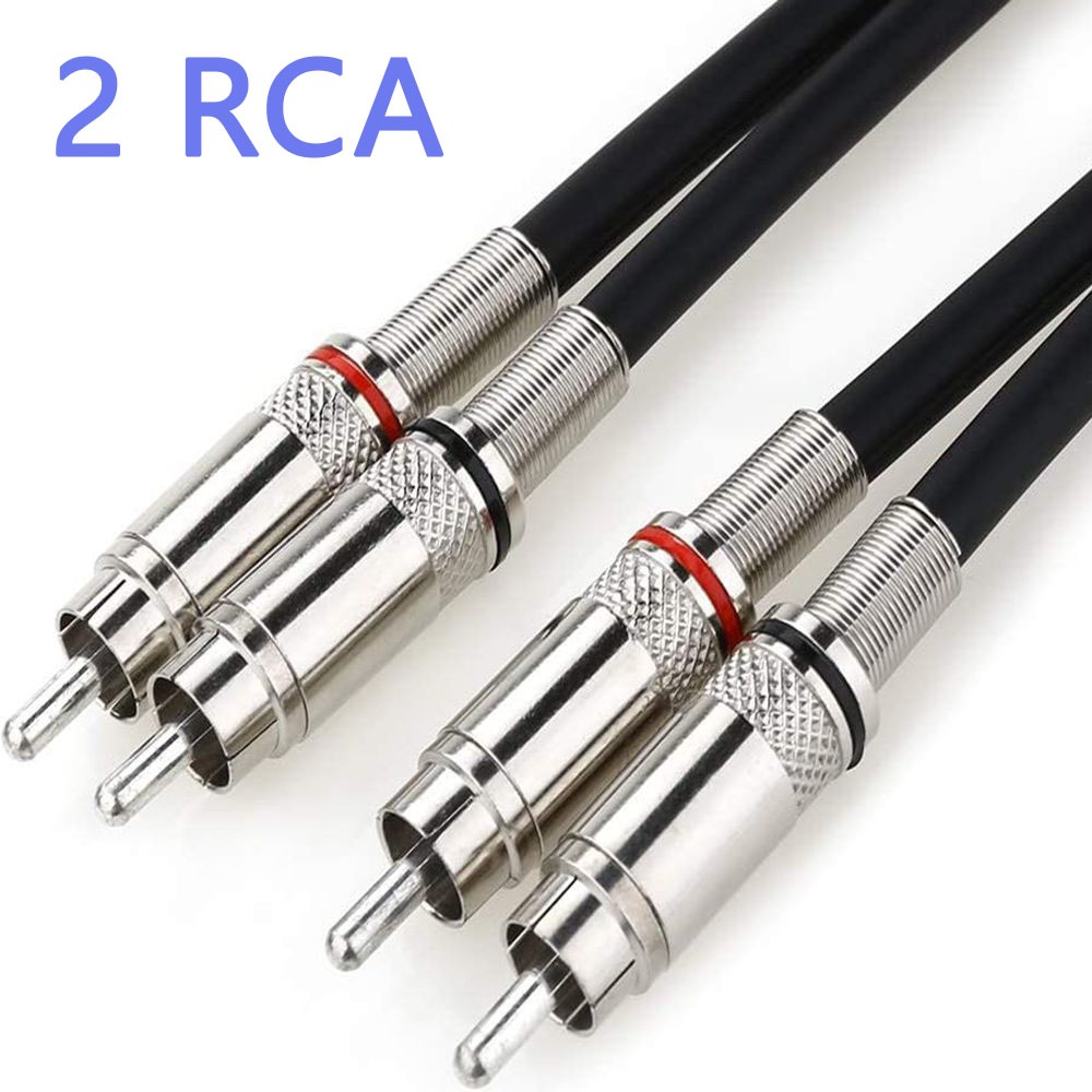 1m 2m 3m 5m 10m 2 RCA to 2 RCA Cable Male to Male Stereo RCA Audio ...