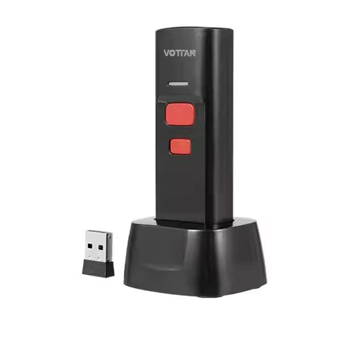 Wireless Barcode Scanner Symcode Pro 2D - Bluetooth & 2.4G With Screen, Battery Display & Charging Base 2d Barcode Scanner