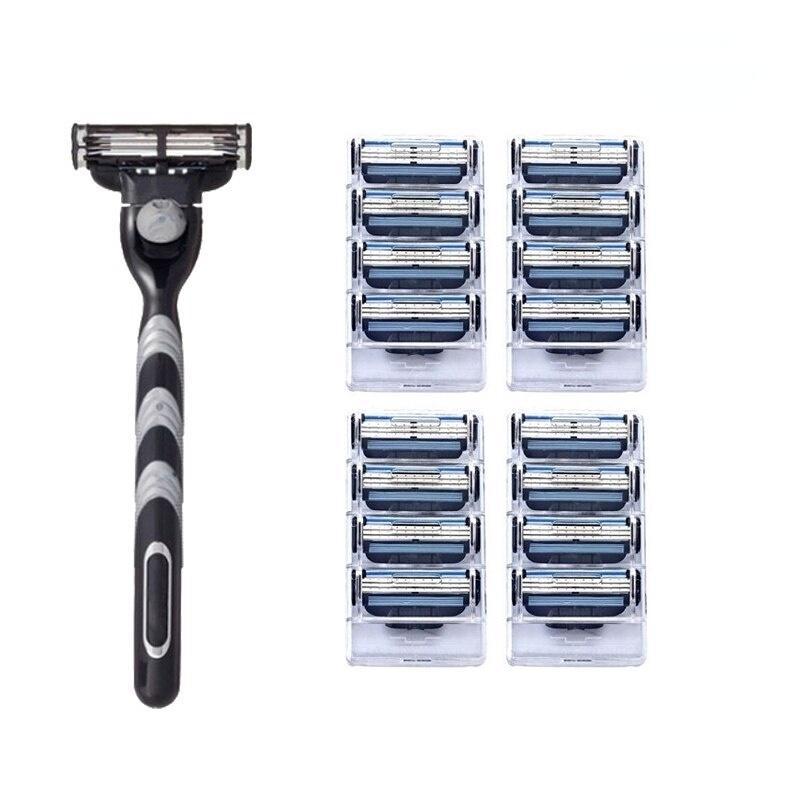 Men's 3-Layer Razor Shaver Kit with Blades | Compatible Shaver for ...