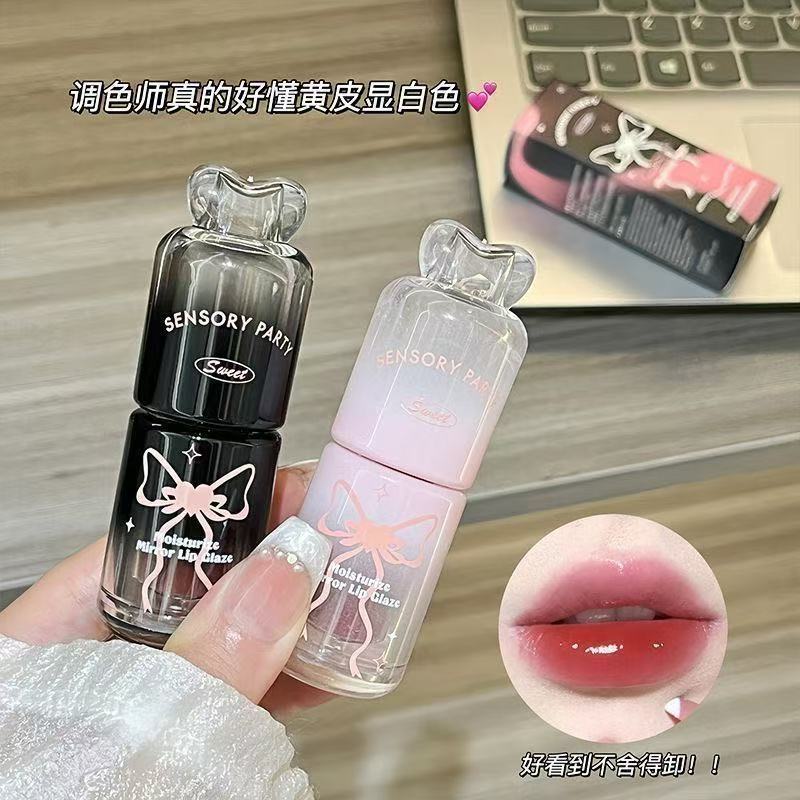 SENSORY PARTY Mirror Lip Glaze Moisturizing Moisturize Lasting Lip ...